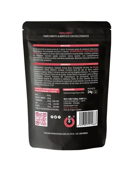 Pastilha Elástica Wug ERECT Potenciado de Ereção Caixa com 10 Pastilhas - PR2010368517