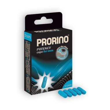 Cápsulas Estimulantes Prorino Potency Caps para Homem 5 Cápsulas - Azul - PR2010320983