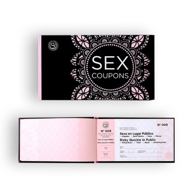 Sex Coupons Em Inglês e Espanhol Secret Play - PR2010355209