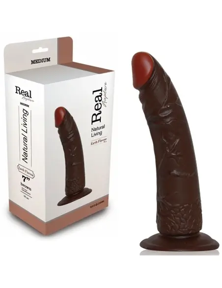 Dildo Realístico Real Rapture Earth Flavour 7'' Negro - PR2010322047