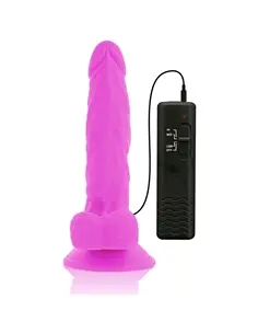 Dildo Flexível Vibratório 18 Cm Diversia Roxo - PR2010372862 2