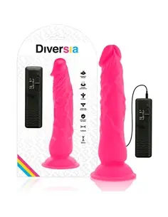 Dildo Flexível Vibratório 21 Cm Diversia Rosa - PR2010372869 2