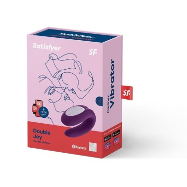 Vibrador Double Joy com App Satisfyer Roxo #8 - PR2010357718