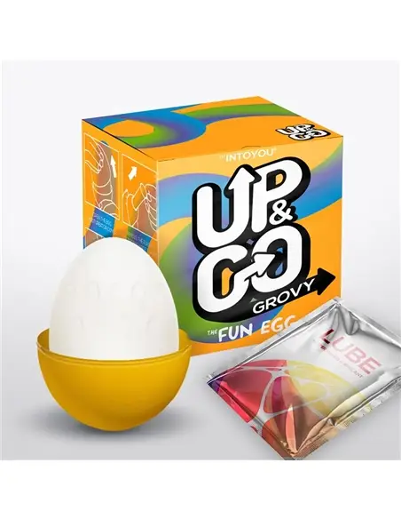 Ovo Masturbador Grovy Egg Elástico Amarelo UP&GO - PR2010374497