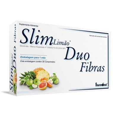 Slim Limão Duo Fibras 30 Comprimidos - PR2010375086