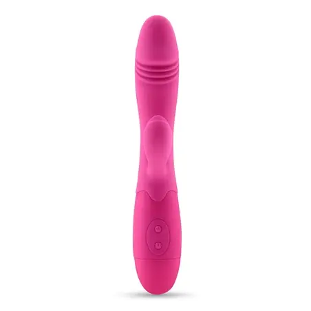 Vibrador Recarregável com Estimulador de Clitóris Blossoms Rosa Choque e Lubrificante À Base de Água Incluído Crushious #3 - PR