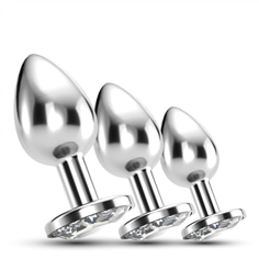 Anal Train Trio Bijou Transparente Crushious com Bolsas Individuais Grátis - PR2010371012 2