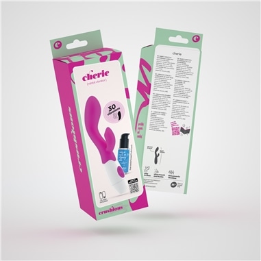 Vibrador com Estimulador de Clitóris Cherie e Lubrificante À Base de Água Incluído Crushious #3 - PR2010372527