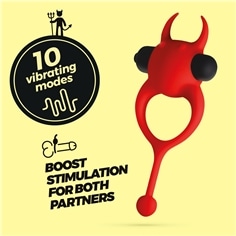 Daemon Anel para o Pénis com Vibração Vermelho Crushious - PR2010380555