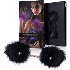 Algemas Secret Handcuffs Marabou Pretas Secret Play - PR2010317231