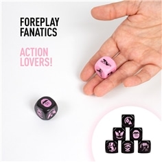 Conjunto 2 Dados Foreplay Fanatics! Dice Lovers! Secret Play - PR2010380569