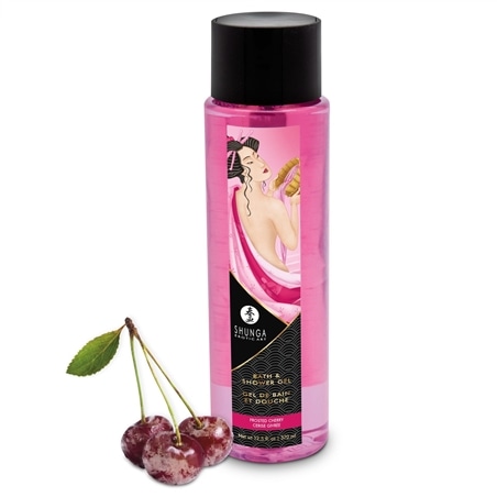 Gel de Banho e Duche Beijável Shunga Cereja Gelada - 370ml - PR2010380960