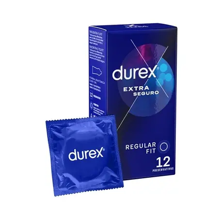 Preservativos Durex Extra Seguro 12 Unidades - PR2010308221