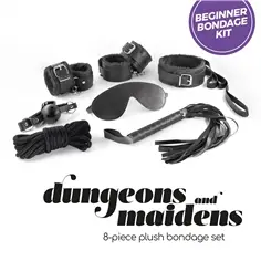 Kit Bdsm Dungeons & Maidens Preto Crushious - PR2010378148